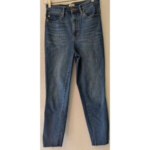 Dear John Valley Blue High-Rise Womens Skinny Distressed Jeans  Size 25x27 (650)